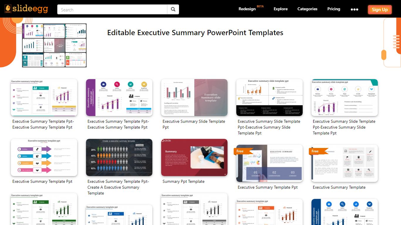 Top 50+ Editable Executive Summary PowerPoint Templates - slideegg